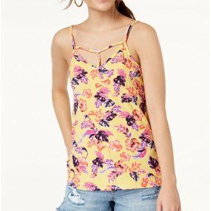 💜 Juniors' Printed Two-Way Tank Top